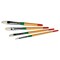 Guerrilla Painter Bristle Brushes -Filberts, Short Handle-Set of 4